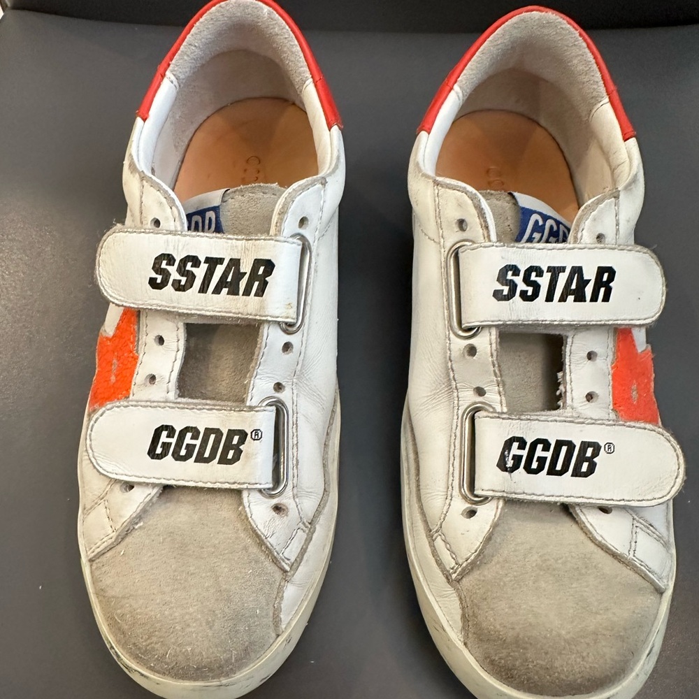 Golden Goose Girls Sneakers, distressed look, size 32
